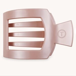 TELETIES PEARLY PINK| LARGE|Square Hair Clip| PAIN FREE |NWT